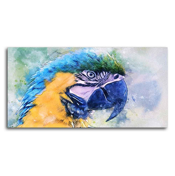 Parrot Watercolor Art Canvas Wall Painting