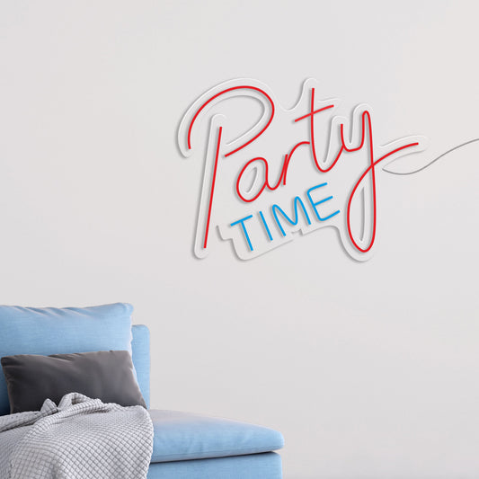 Party Time Text Neon Sign LED Light