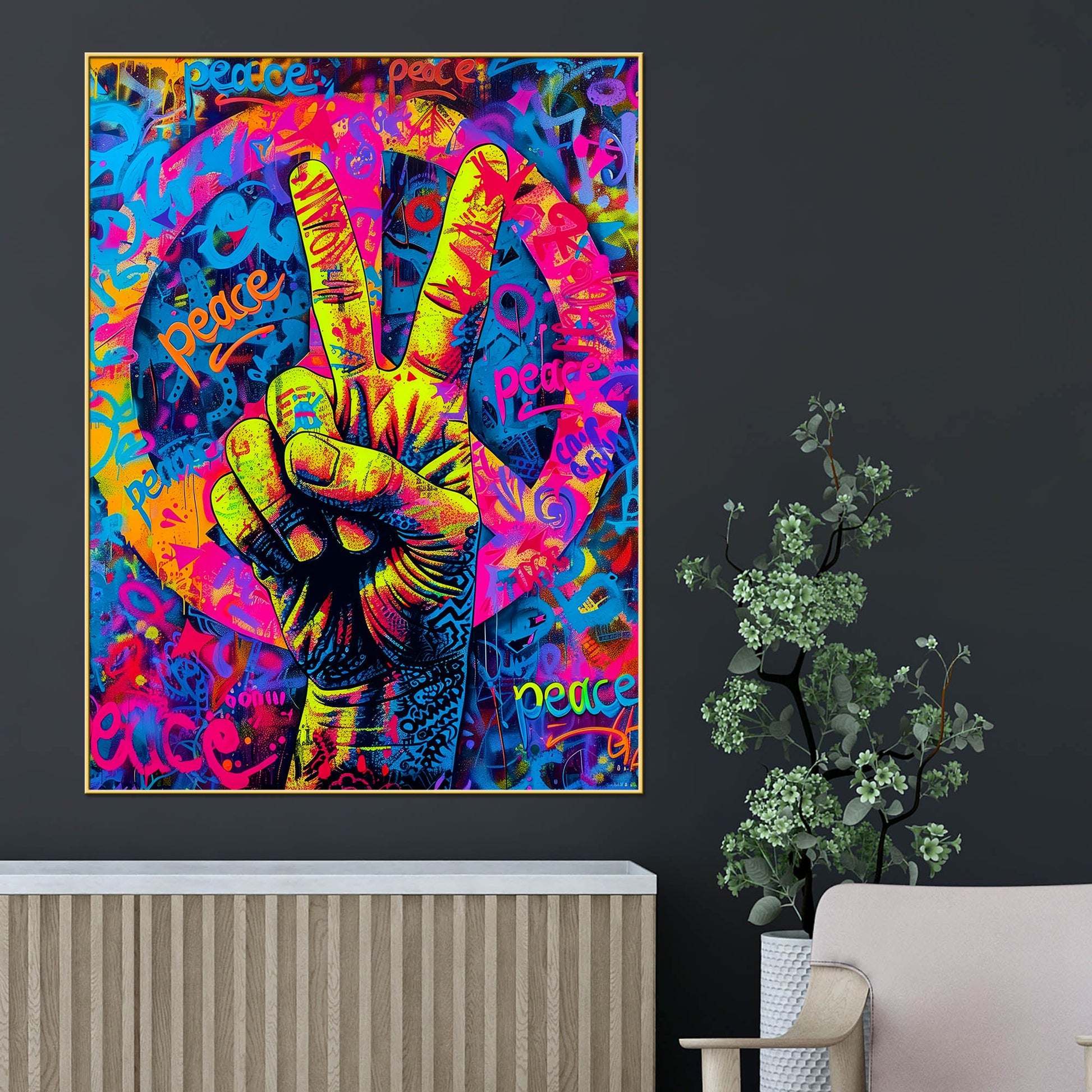 Peace Of Mind Cotton Canvas Wall Painting