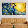 Peacock with Beautiful Feather Canvas Wall Painiting