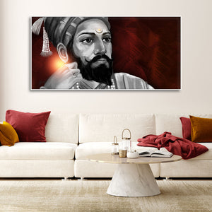 Portrait of Chhatrapati Shivaji Maharaj Wall Painting