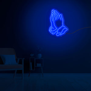 Praying Hand Neon Sign LED Light