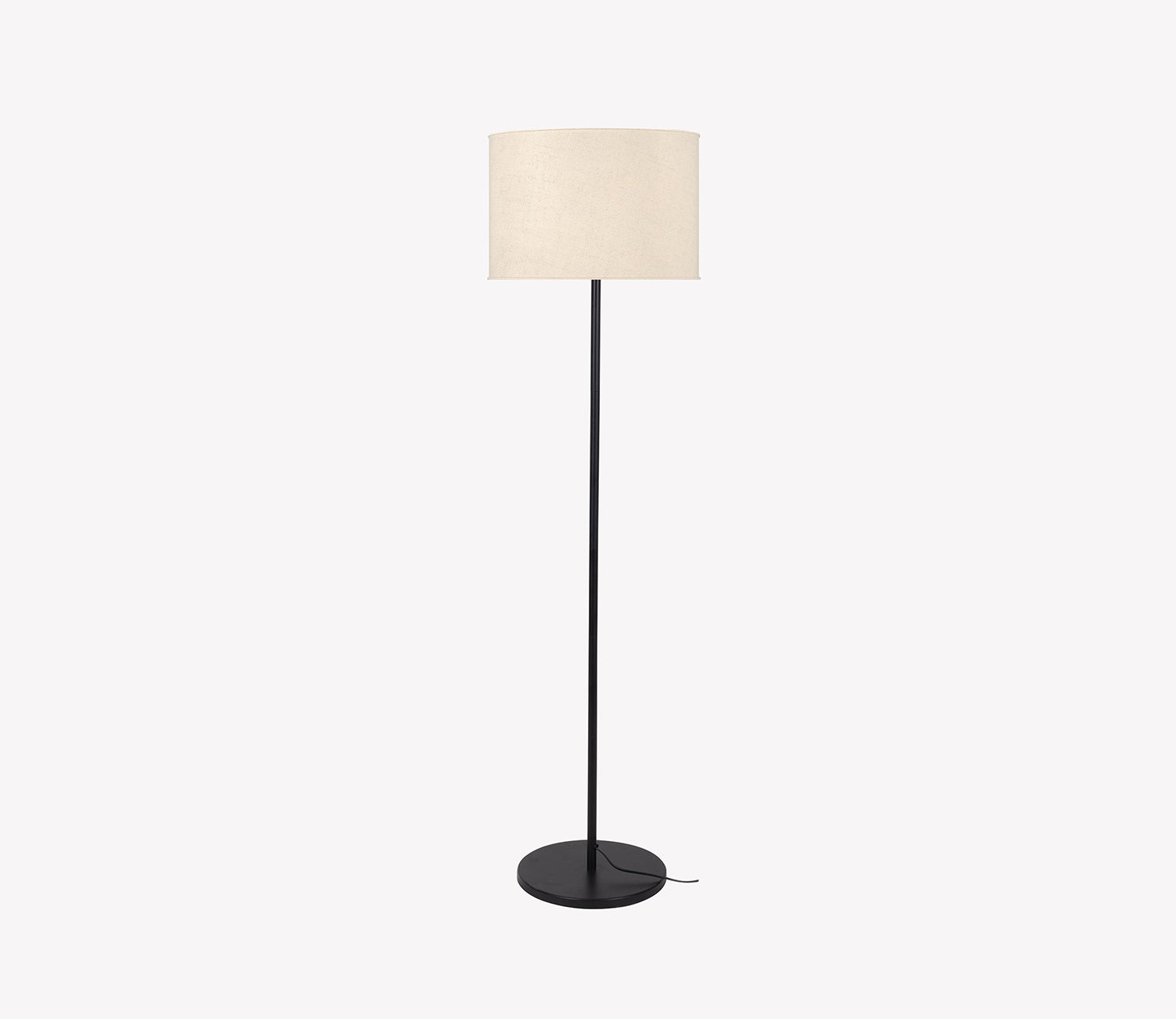 Premium Black Metal Finish Modern Sleek Floor Lamp