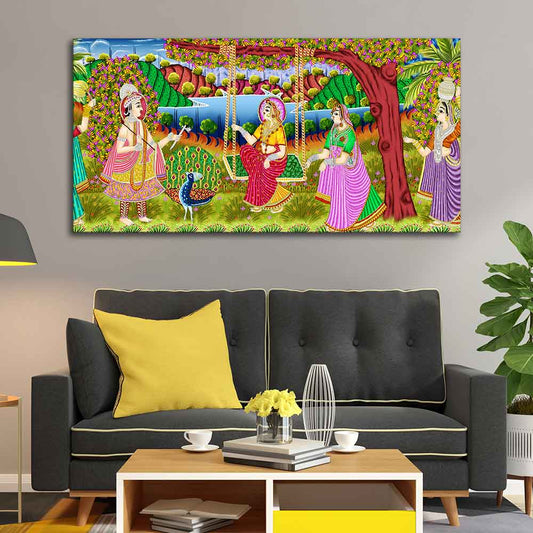 Premium Canvas Painting of Indian Holy Place Mathura Vrindavan