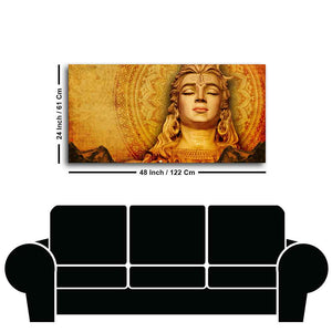 Premium Canvas Spiritual Lord Shiva Wall Painting