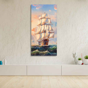 Premium Canvas Wall Painting of Barque The Sailing Ship