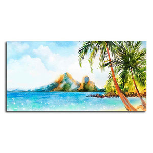 Premium Canvas Wall Painting of Beautiful Beach Scenery