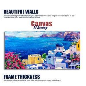 Premium Canvas Wall Painting of Greek Scenery