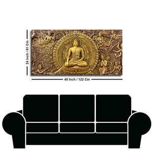 Premium Canvas Wall Painting of Lord Gautam Buddha