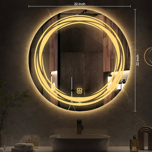 Premium Decorative LED Bathroom Wall Mirror