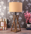 Premium Designer Vintage Beige Fabric Shade Table Lamp