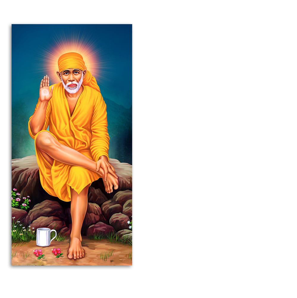 Premium Shirdi Sai Baba Canvas Wall Painting