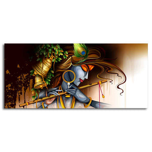 Premium Wall Canvas Large Painting of Lord Krishna