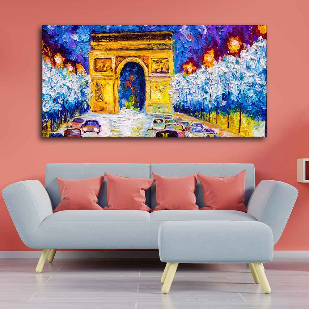 Premium Wall Painting of Abstract Arc de Triomphe