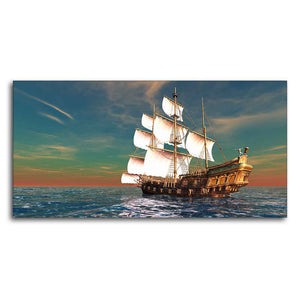 Premium Wall Painting of Ship on the Ocean