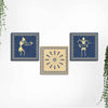 Premium Warli Art Wall Hanging Painting Set of Three