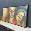 Radhe Krishna Modern Art Premium Canvas Wall Painting
