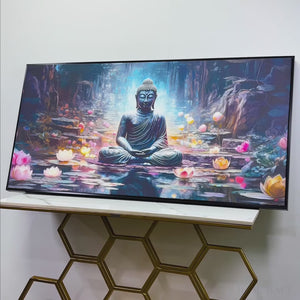 Spiritual Buddha Statue Premium Canvas Wall Painting