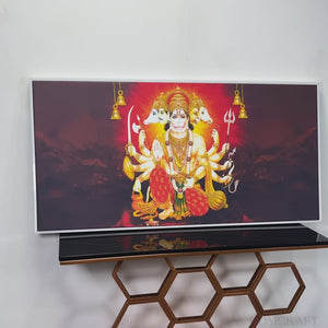 Panchmukhi Bajrangbali Canvas Wall Painting