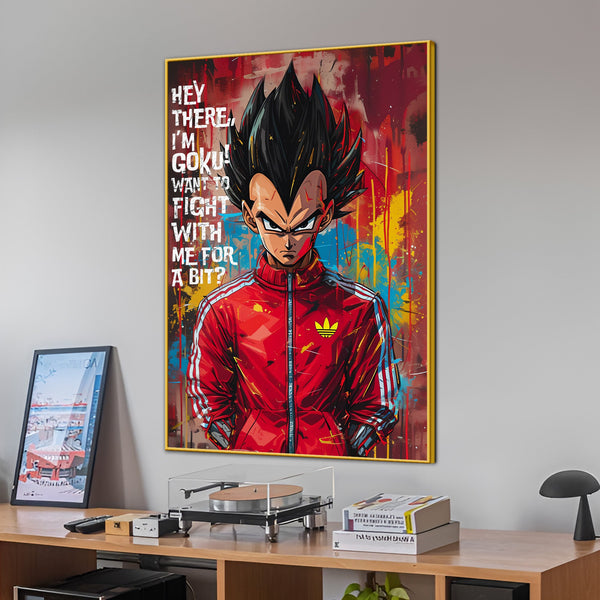 Prince Vegeta of Fallen Saiyan Cotton Canvas Wall Painting