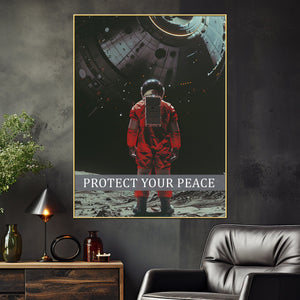 Protect Your Peace Cotton Canvas Wall Painting