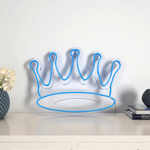 Queen Crown Design Warm LED Neon Light