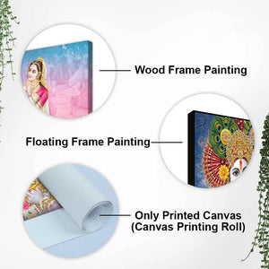 Radha and Kanha Ji Canvas Wall Painting