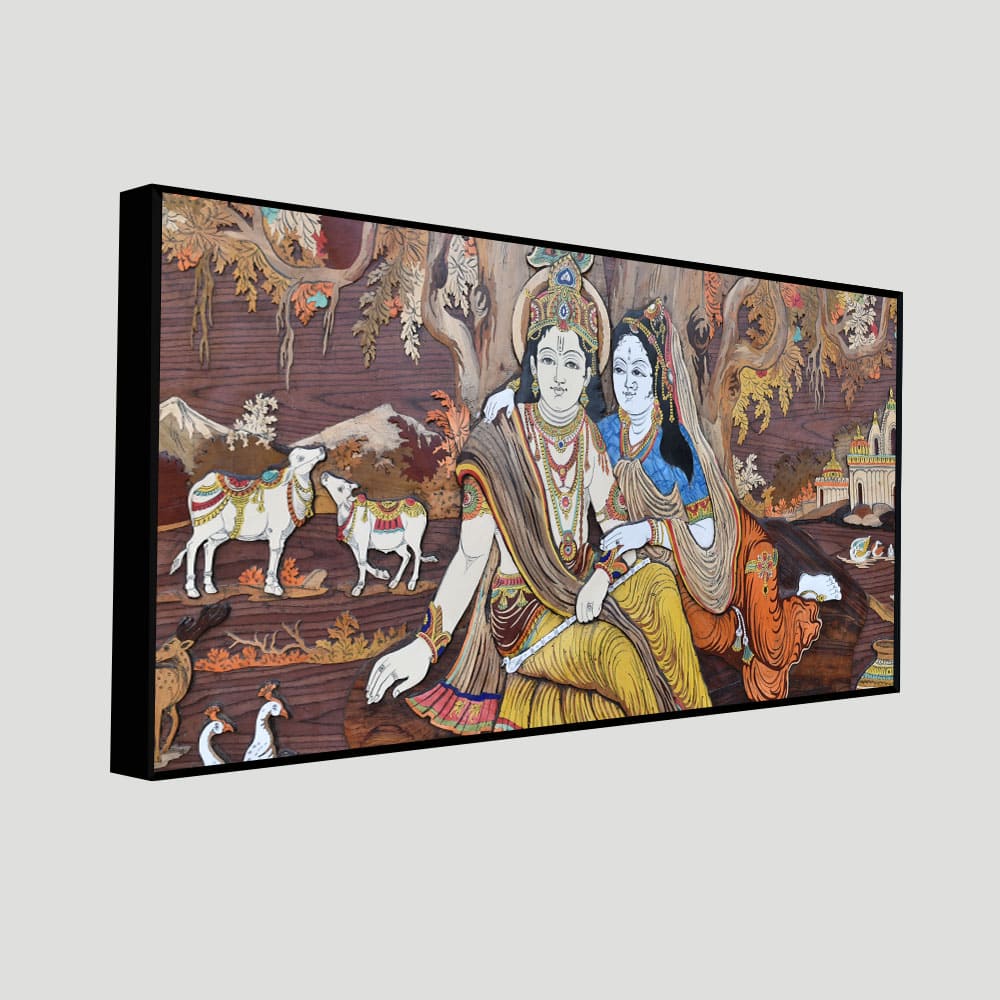 Radha Krishna Canvas Wall Painting