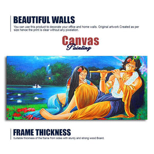 Radha Krishna Painting Canvas Big Wall Painting