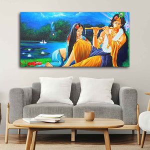 Radha Krishna Painting Canvas Big Wall Painting Wall Art