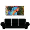 Radha Krishna with Flute Premium Wall Painting