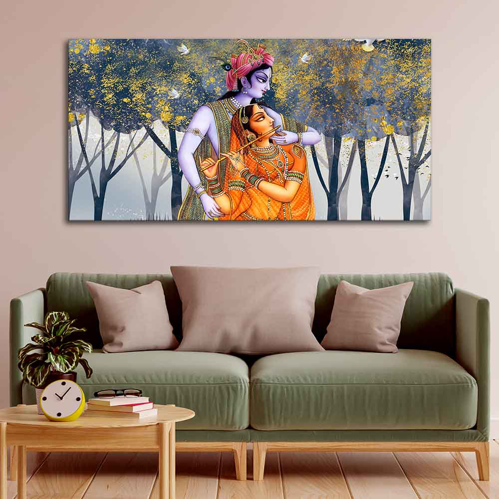 Radhe Krishna Canvas Wall Painting