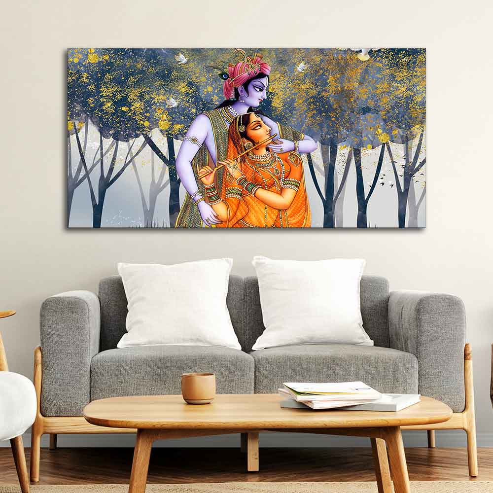 Radhe Krishna Canvas Wall Painting