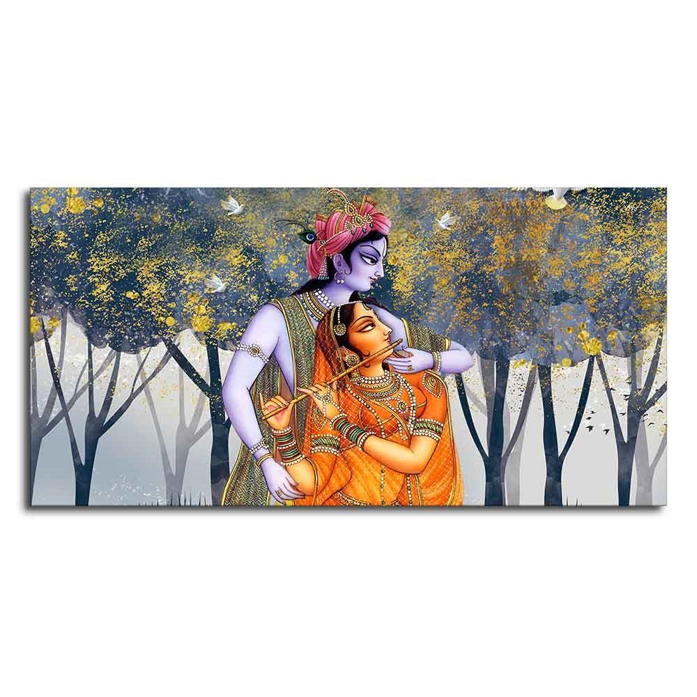 Radhe Krishna Canvas Wall Painting