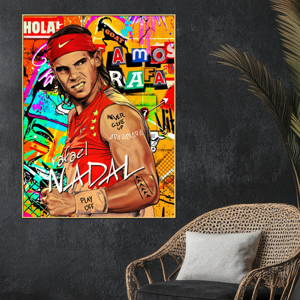 Rafael Nandal World's No.1 Cotton Canvas Wall Painting