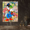 Richie Donald Duck Cotton Canvas Wall Painting