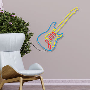 Rock Guitar Neon Sign LED Light