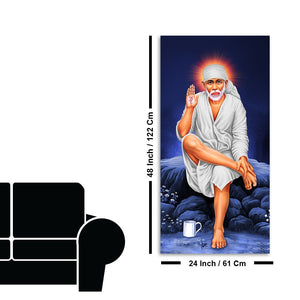 Sai Baba of Shirdi Premium Canvas Wall Painting