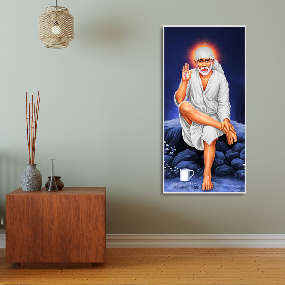 Sai Baba of Shirdi Premium Canvas Wall Painting