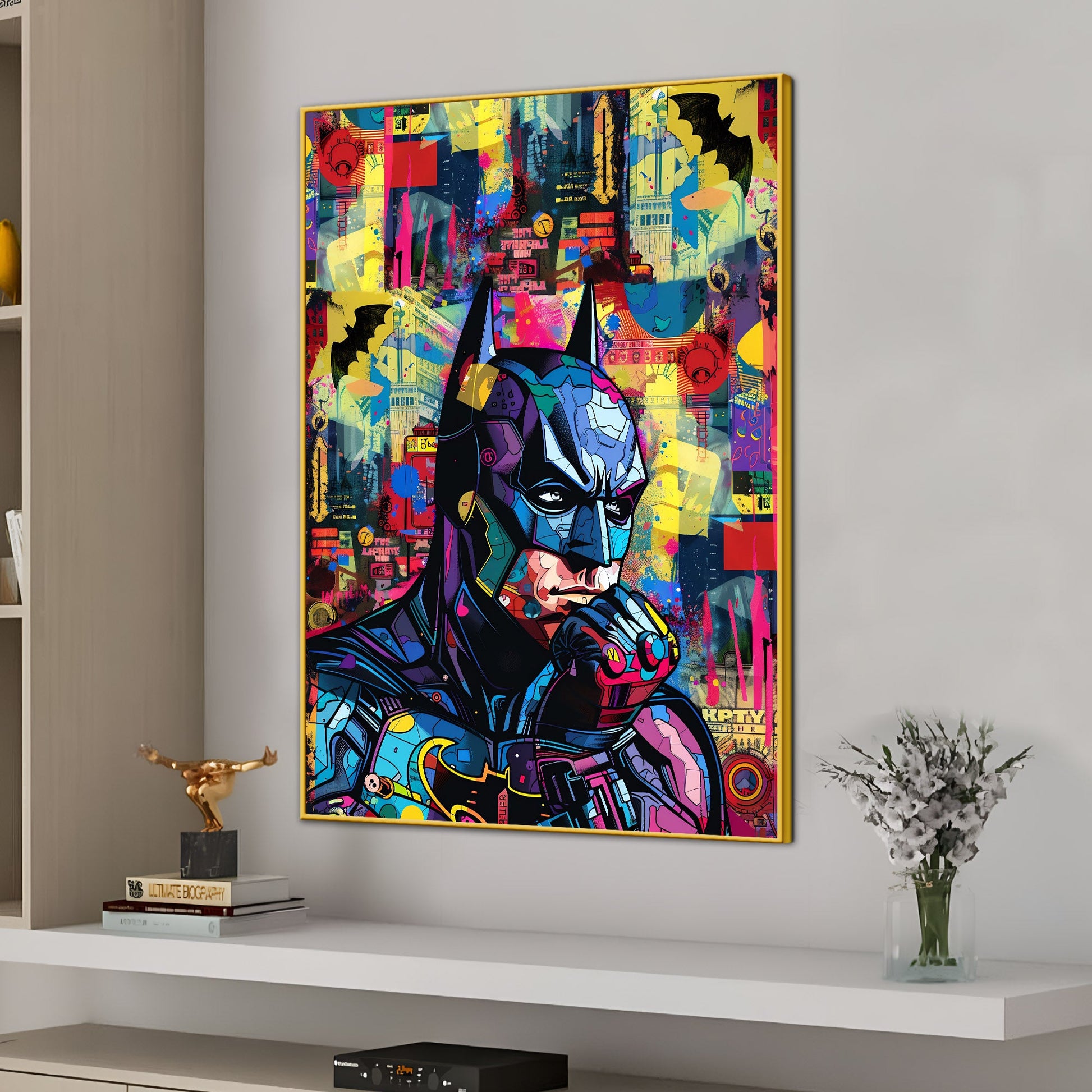 Saviour Of Gotham Cotton Canvas Wall Painting