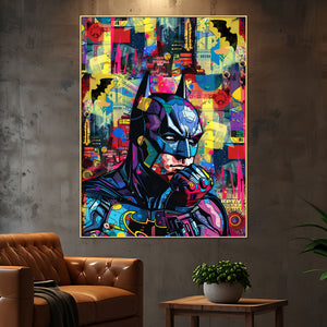 Saviour Of Gotham Cotton Canvas Wall Painting