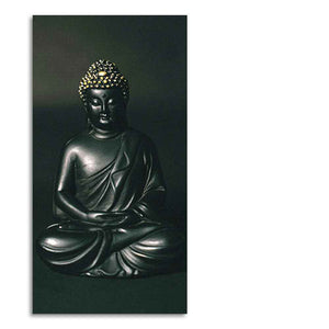 Sculpture of Gautam Buddha Canvas Wall Painting