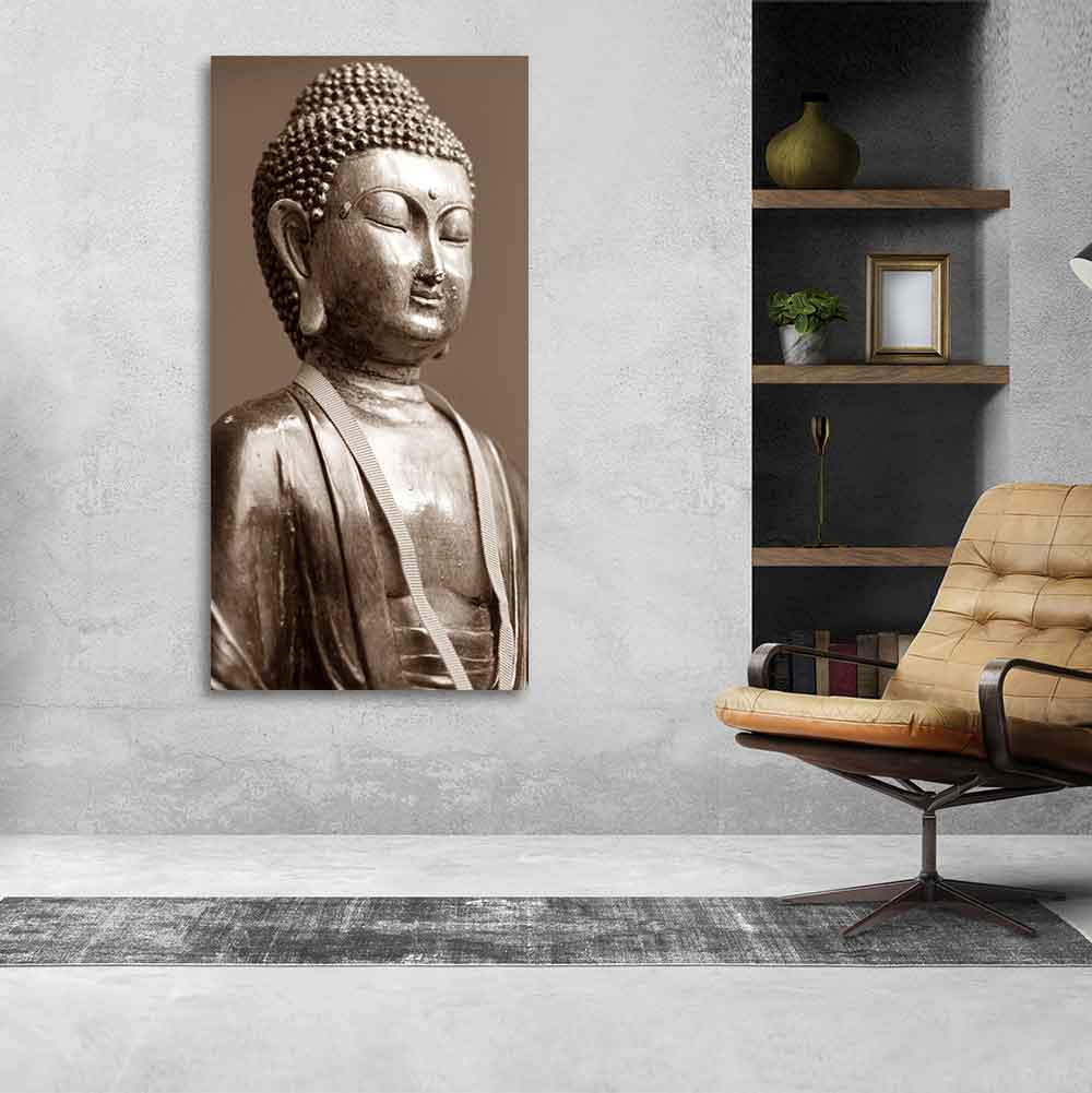 Sculpture of God Buddha Canvas Wall Painting