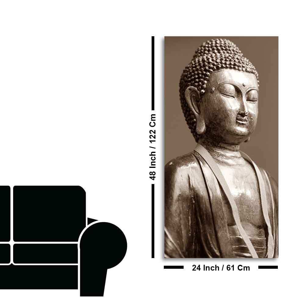 Sculpture of God Buddha Canvas Wall Painting