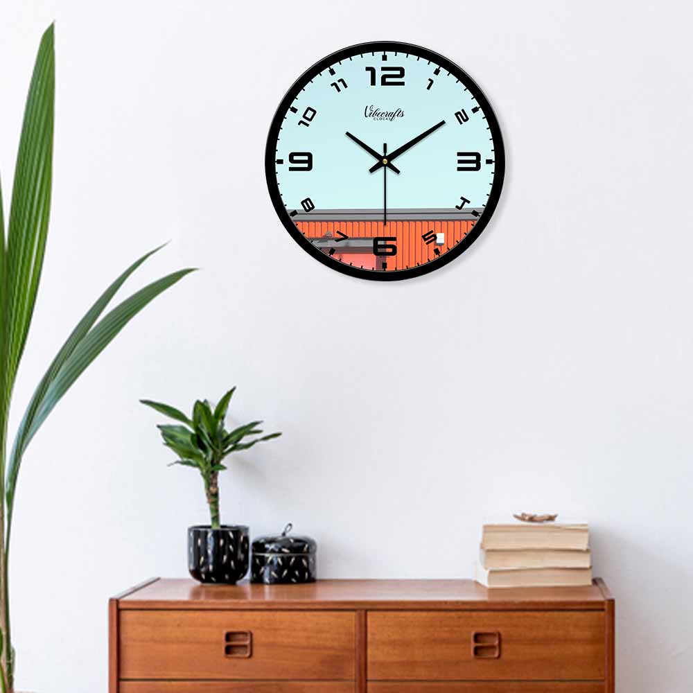 wood wall clock