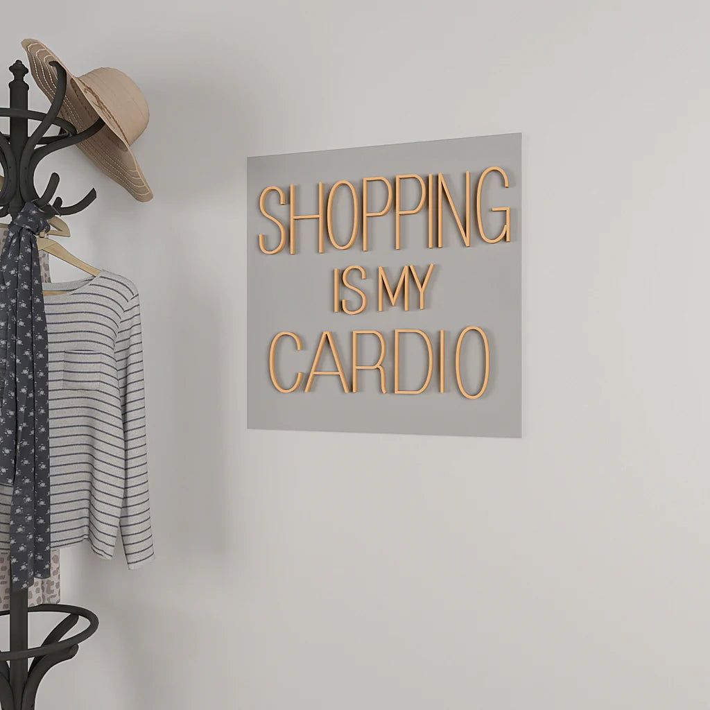 Shopping is my cardio Text Neon LED Light