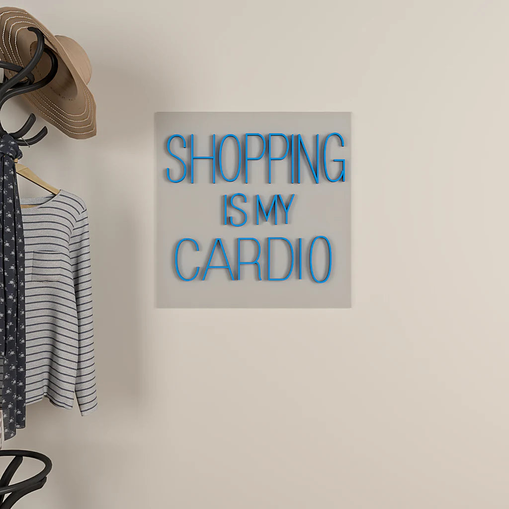 Shopping is my cardio Text Neon LED Light