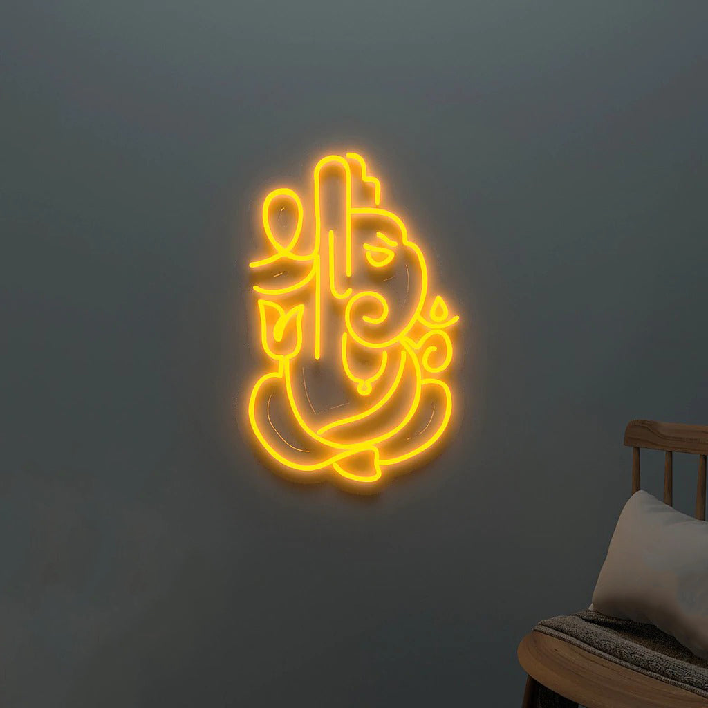 Shree Ganesha Design Neon LED Light