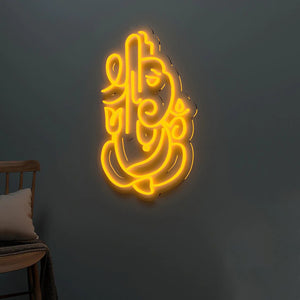 Shree Ganesha Design Neon LED Light