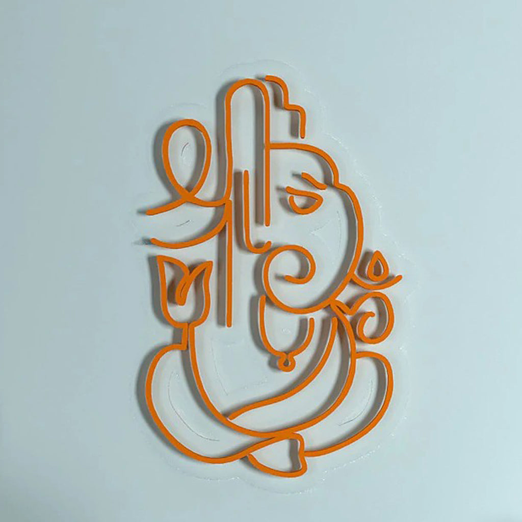 Shree Ganesha Design Neon LED Light